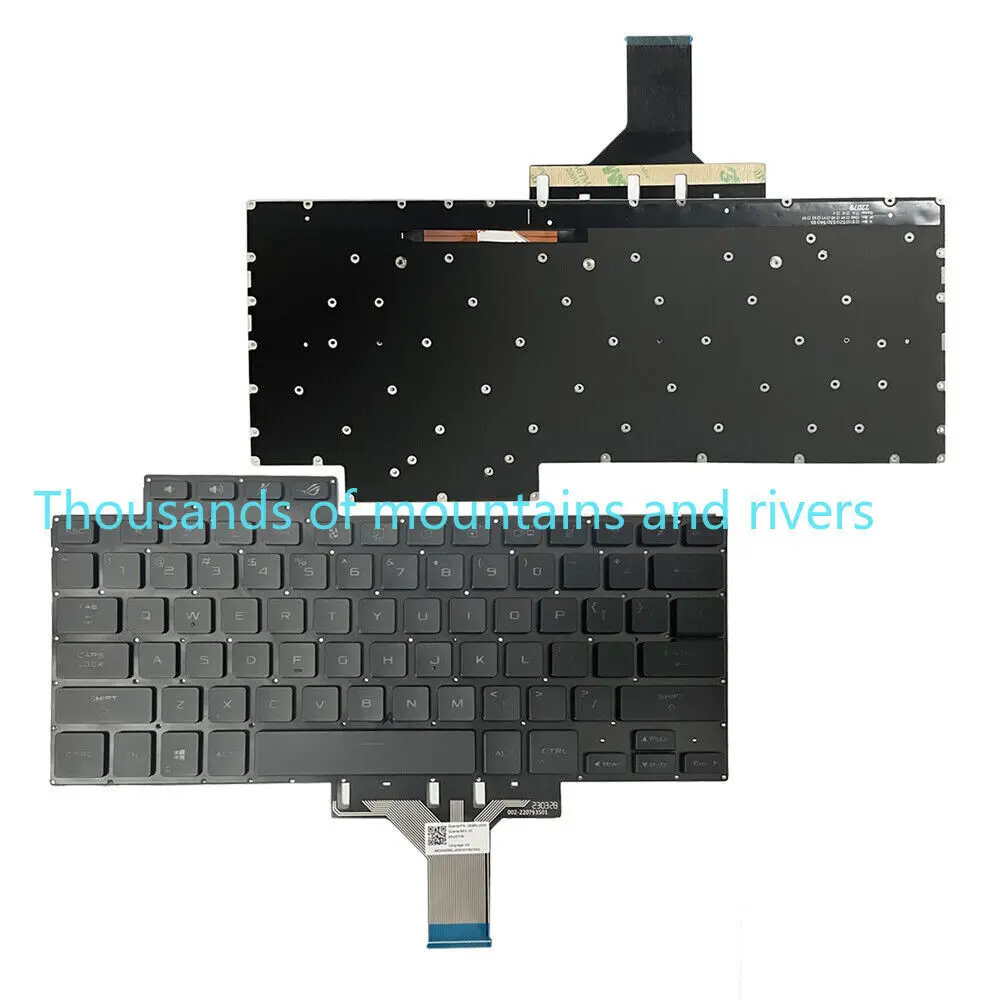 Teclado preto retroiluminado US para ASUS ROG G13 GV301 GV301Q GV301R GV301QV