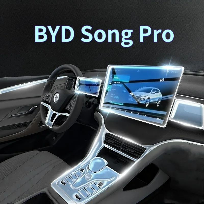 For  23-24 BYD Song Pro Interior Film DMi Center Console Wrap Screen Protector Honor Edition Modification Decoration
