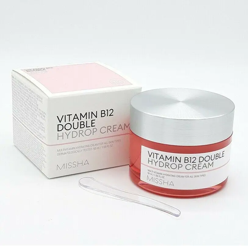 MISSHA Vitamin B12 Double Hydrop Cream 50ml Moisturizing Improves Skin Anti Sensitive Korea Cosmetics