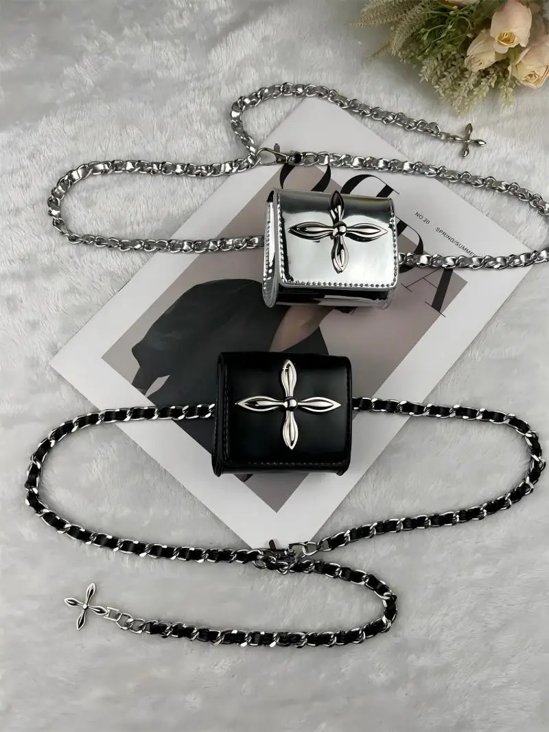 2026 نمط صغيرتي المرأة قابل للتعديل حقيبة بحزام على شكل سلسلة مع سلسلة انفصال تنوعا عبر شكل صغير الشرير نمط حقيبة الخصر الصغيرة #5