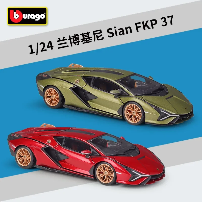 

Bburago 1:24 Lamborghini Sian FKP37 Simulatie Legering Model Auto Verzamelen Geschenken Jongen Speelgoed Spuitgieten B735