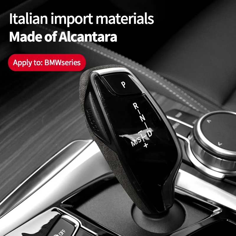 Alcantara For BMW 5 Series 2018-Present,X3 X4 2018 -2021,7 Series 6 Series GT 2017-Present Car Interior Gear Shift Knob Cover