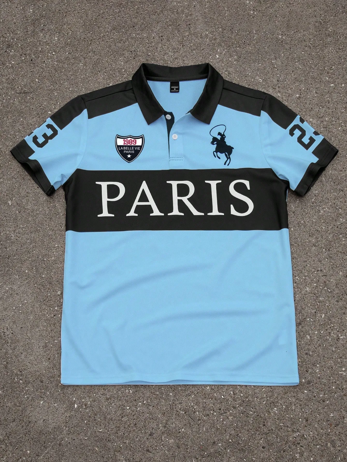 2026 Summer New Style Men's Polo Shirt with Letter Print Breathable Lightweight Casual and Fashionable Men's Clothing