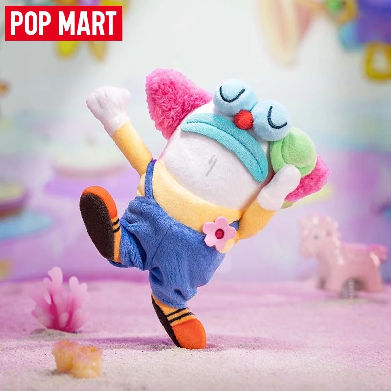 

POPMART Bikini Bottom Buddies Whimsical Plush Series 2 Blind Box Keychain 14cm Poseable Fish Doll Kawaii Collectible Bag Gift