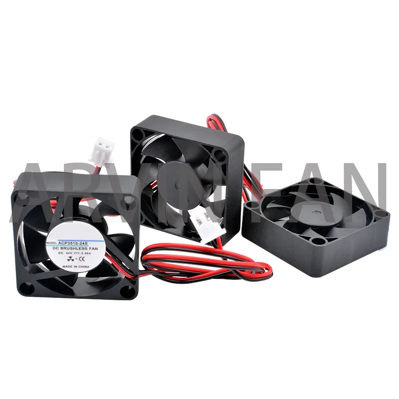 Brand New Original ACP3510 24S 3.5cm 35mm 35x35x10mm DC 24V 2 Wires 2pin Cooling Fan Micro Device Router Projector