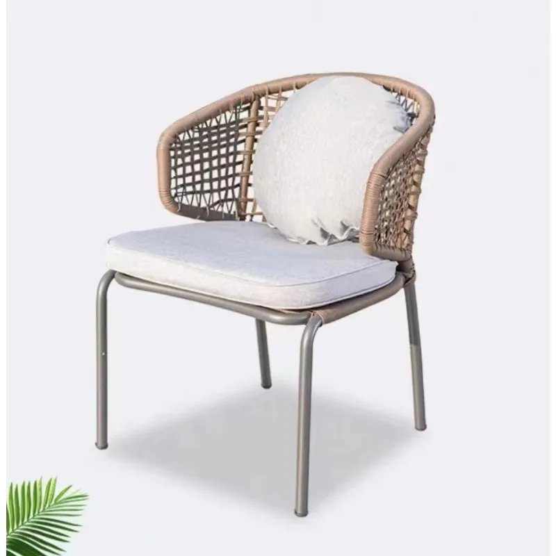 Garden Outdoor Furniture China Table and Chair Dining Set China Aluminum Alloy Frame with Waterproof Cushion