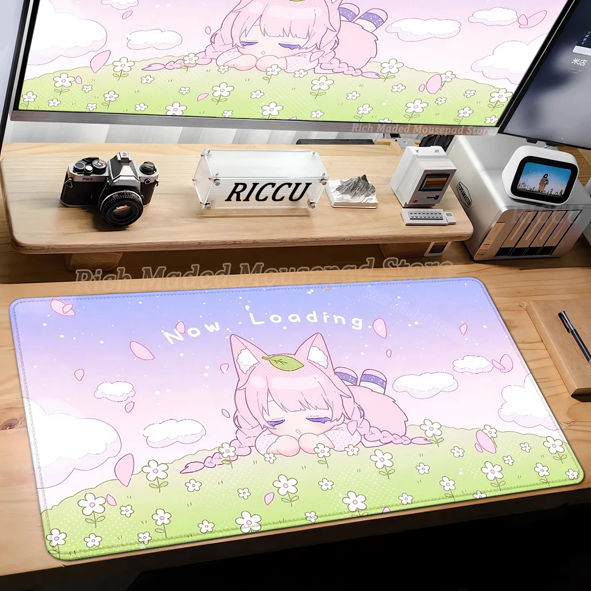 

Kawaii Mouse Pad Office Computer Desk Mat Rubber Mouse Mats Gamer Keyboard Pink Beautiful Girl Mousepad Pc Cabinet Gaming Carpet
