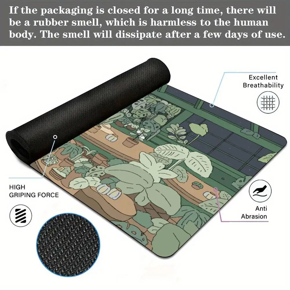 Alas Desktop Kawaii Alas Mouse Anime Alas Meja Alas Gaming Karet Antiselip Aksesori Pc Tahan Lama Alas Mouse Kantor Laptop