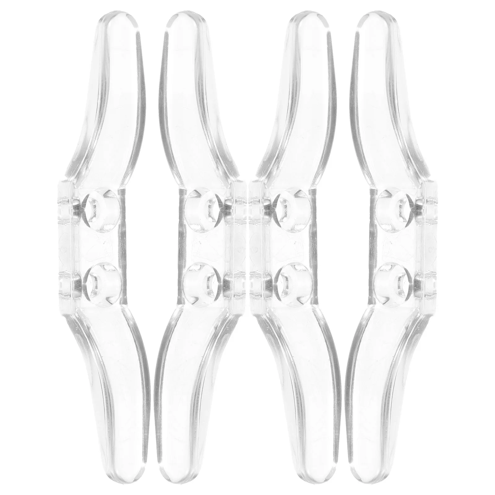 

4Sets Transparent Cleats Window Blind Cord Winder Roller Curtain Positioning Hooks Blind Cord Winder Curtain Hooks