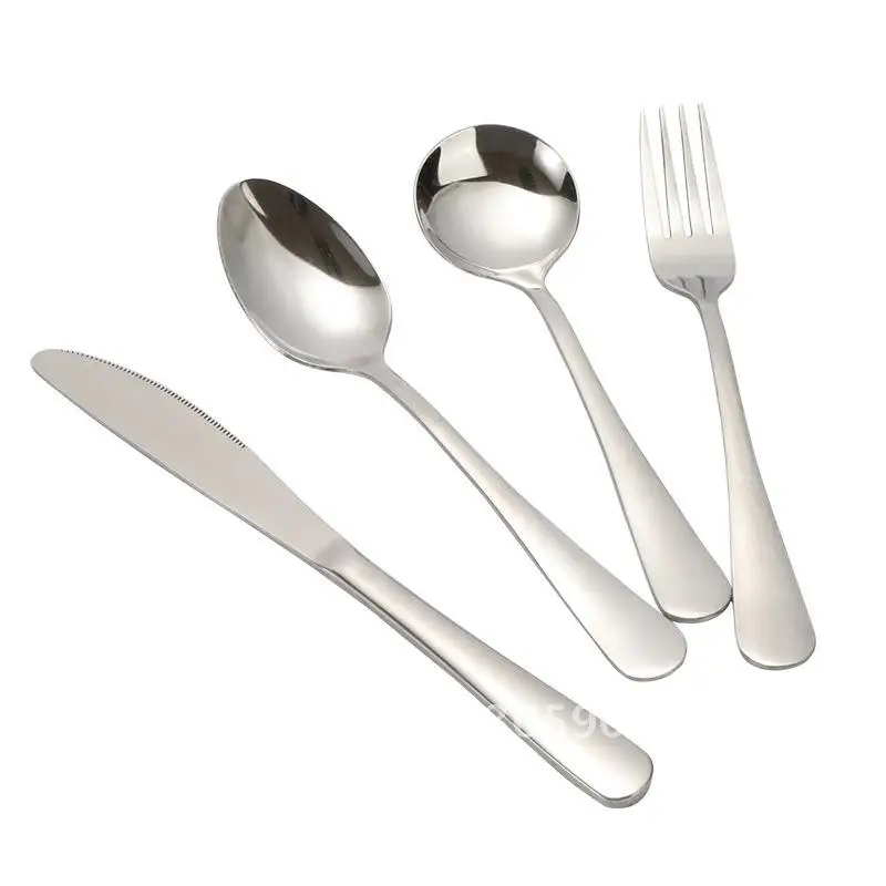 

Stainless Steel Knife, Fork and Spoon Western Tableware Steak Knife Dining Knife, Fork and Spoon Two-piece Household Knife