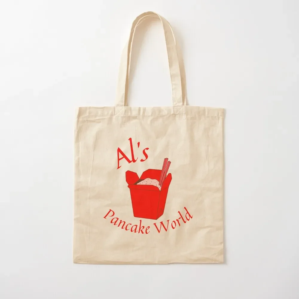 Al’s Pancake World Tote Bag tote bags aesthetic Canvas shoulder bag Custom bag shopping logo