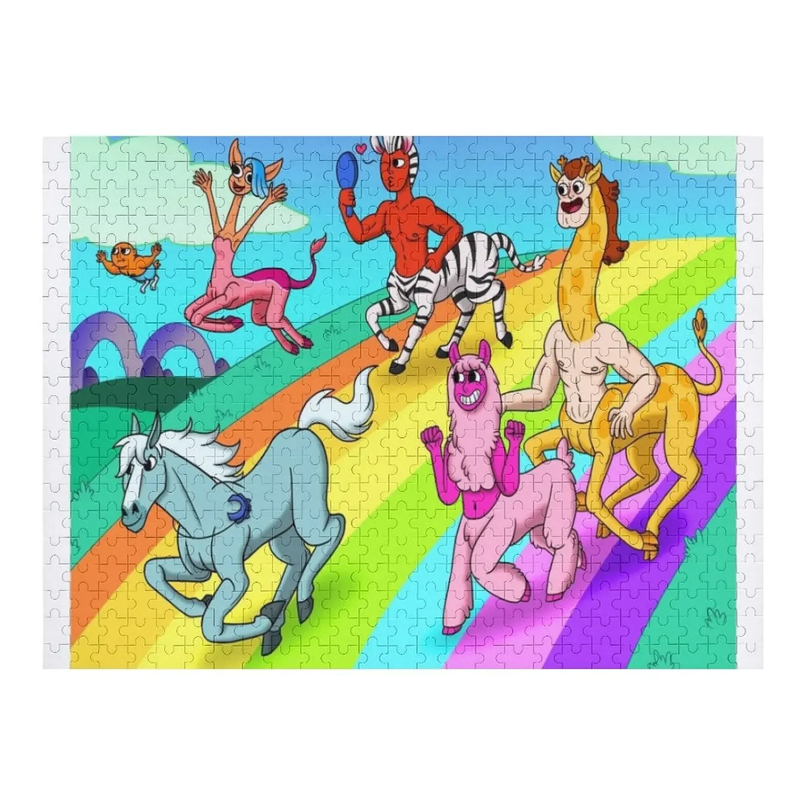 

Семейные рубашки на день рождения Centaurworld, персонажи Centaurworld, головоломка, персонализированная игрушка, деревянное имя на заказ, деревянная головоломка на заказ