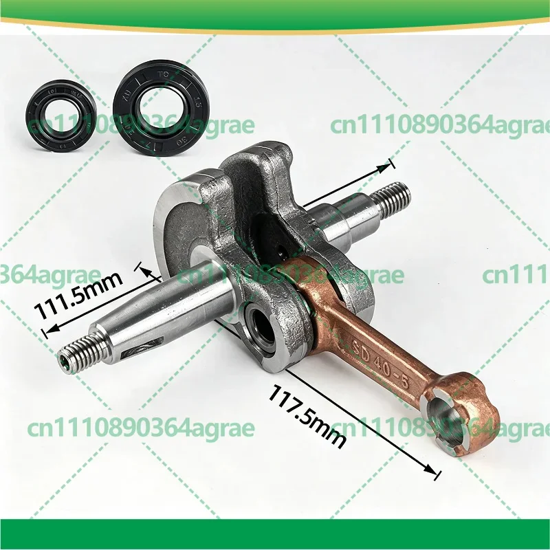 Kit For 1E40F-5 40-5 43CC 52CC 2‑Stroke Earth Auger Brush Cutter Crankshaft Connecting Rod With Oil Seals Power Tools Accessory