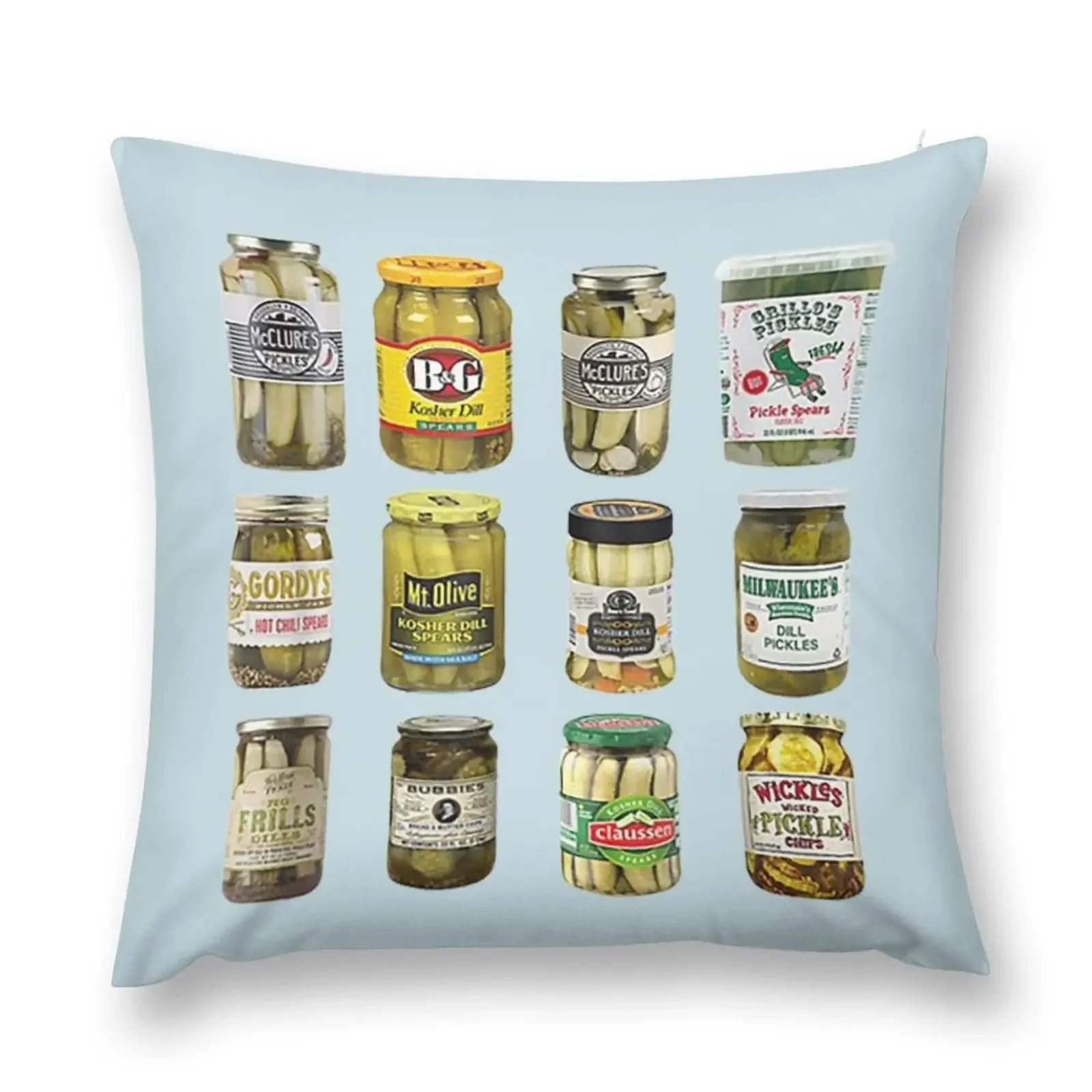 vintage Canned Pickles Throw Pillow Luxury Cushion Cover Pillowcase Cushion Anime pillow