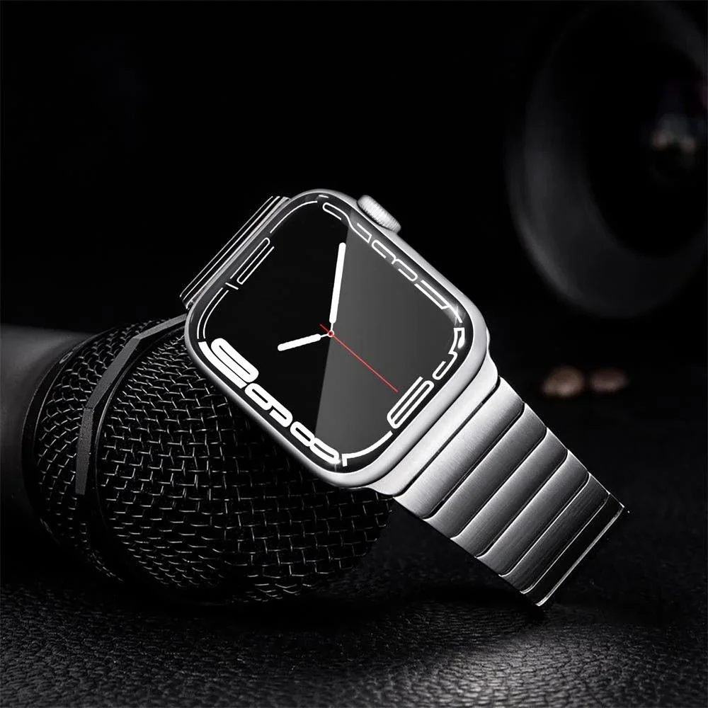 Metal strap For Apple watch 10 42mm 46mm 9 8 7 45mm 41mm Ultra 49mm Stainless steel butterfly buckle band For 6 5 4 SE 44mm 40mm