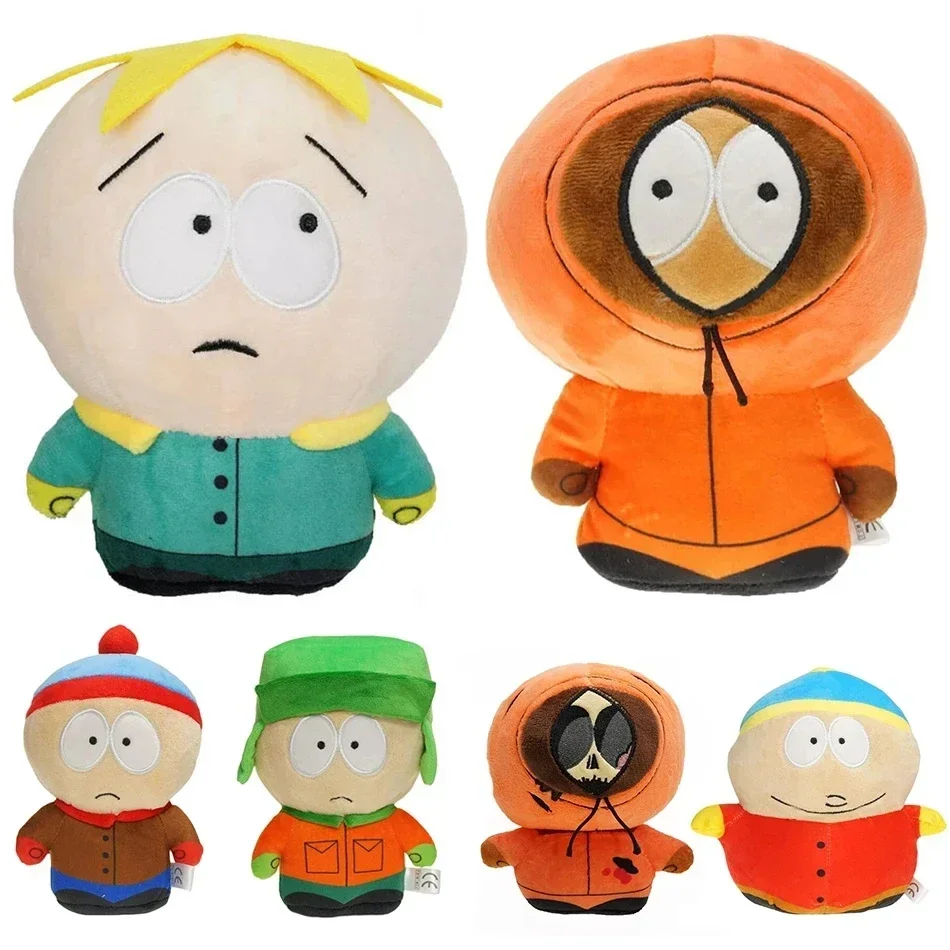 Juguetes de peluche de South Park, muñecos de peluche de Stan, Kyle, Kenny y Cartman, almohada de peluche, regalos de cumpleaños