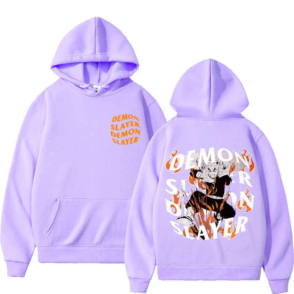 Demon Slayer Anime Hoodie Men Women Tanjirou Nezuko Sweatshirts Kimetsu No Yaiba Oversize Japan Anime Sudaderas Pullover