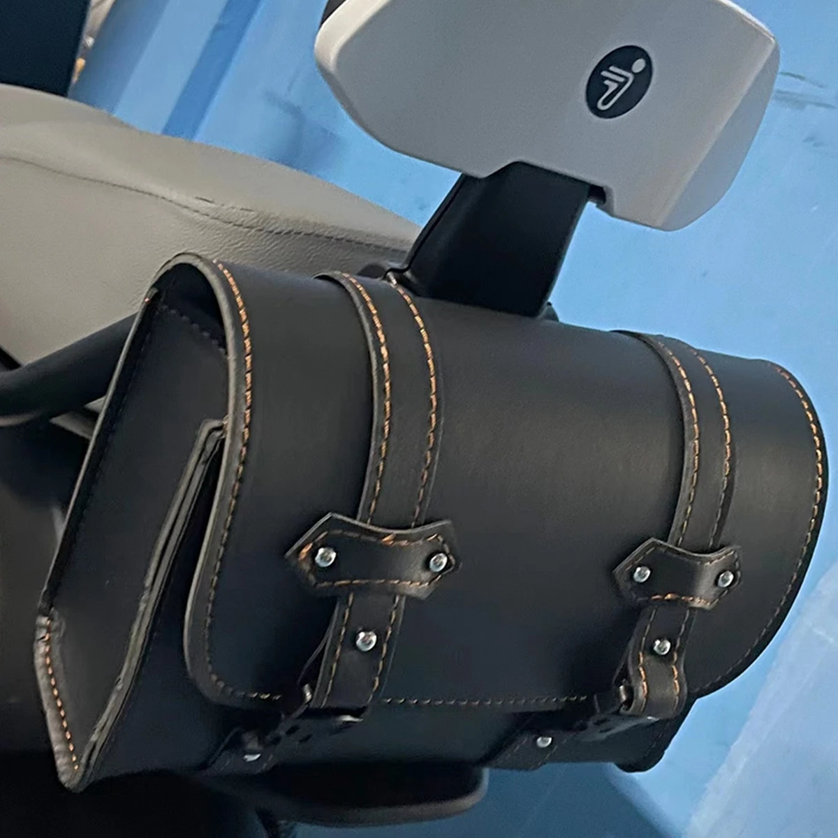 أكياس سرج من الجلد الصناعي ، شوكة أمامية ، حقيبة سرج للدراجات النارية ، أمتعة لهارلي المروحية ، بوبر ، كروزر ، سبورتستر ، XL ،!