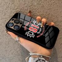 Hells Angels Motorcycle 81 Phone Case For IPhone 16 15 14 Pro 11 13 12 Mini XS XR Max 6 8 7 Plus SE Glass Luxury Cove