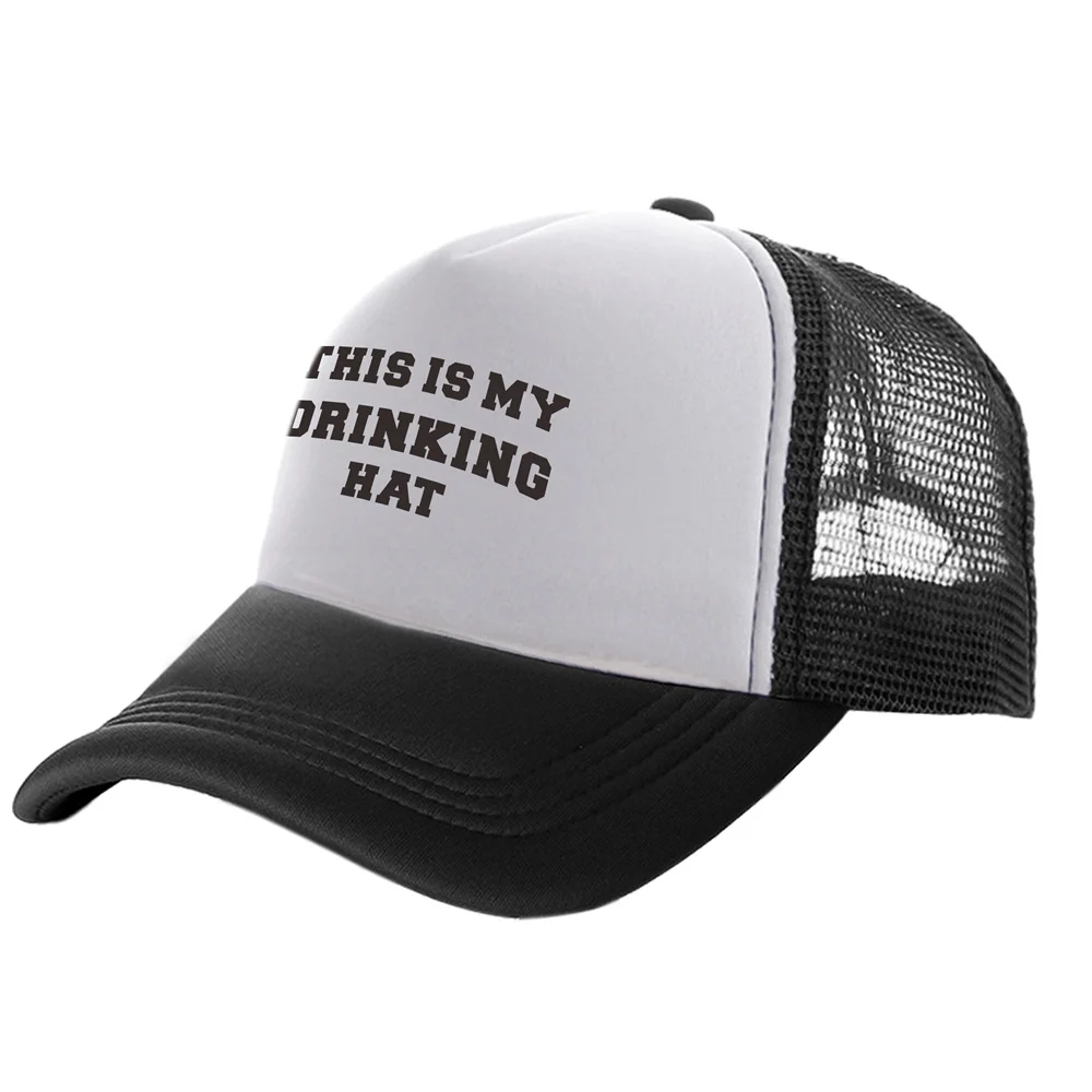 This is My Drinking Hat Trucker Caps Fashion Cool Drunk Beer Hats Baseball Cap Summer Outdoor Mesh Caps MZ-508