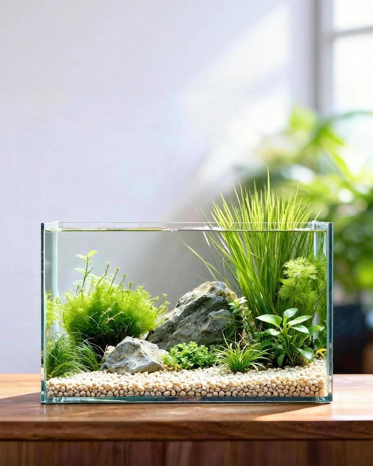 

Аквариум из ультрапрозрачного стекла на 5 галлонов, простой в уходе, для бетт, золотых рыбок, креветок