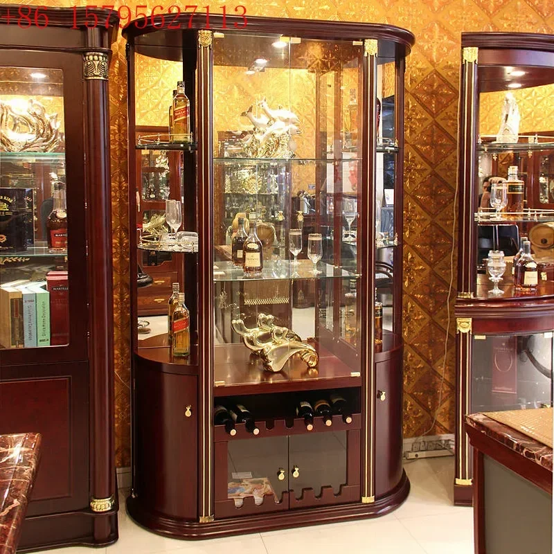 

J Classic Royal Solid Wood Bar Counter Cabinet Oak Wine Storage Cabinet Wooden Cupboard For Living Room Furniture