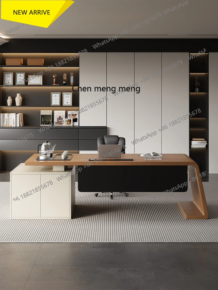 

M138 Стол для офиса из чистого массива дерева Young Boss, роскошный дизайнерский стиль высокого класса