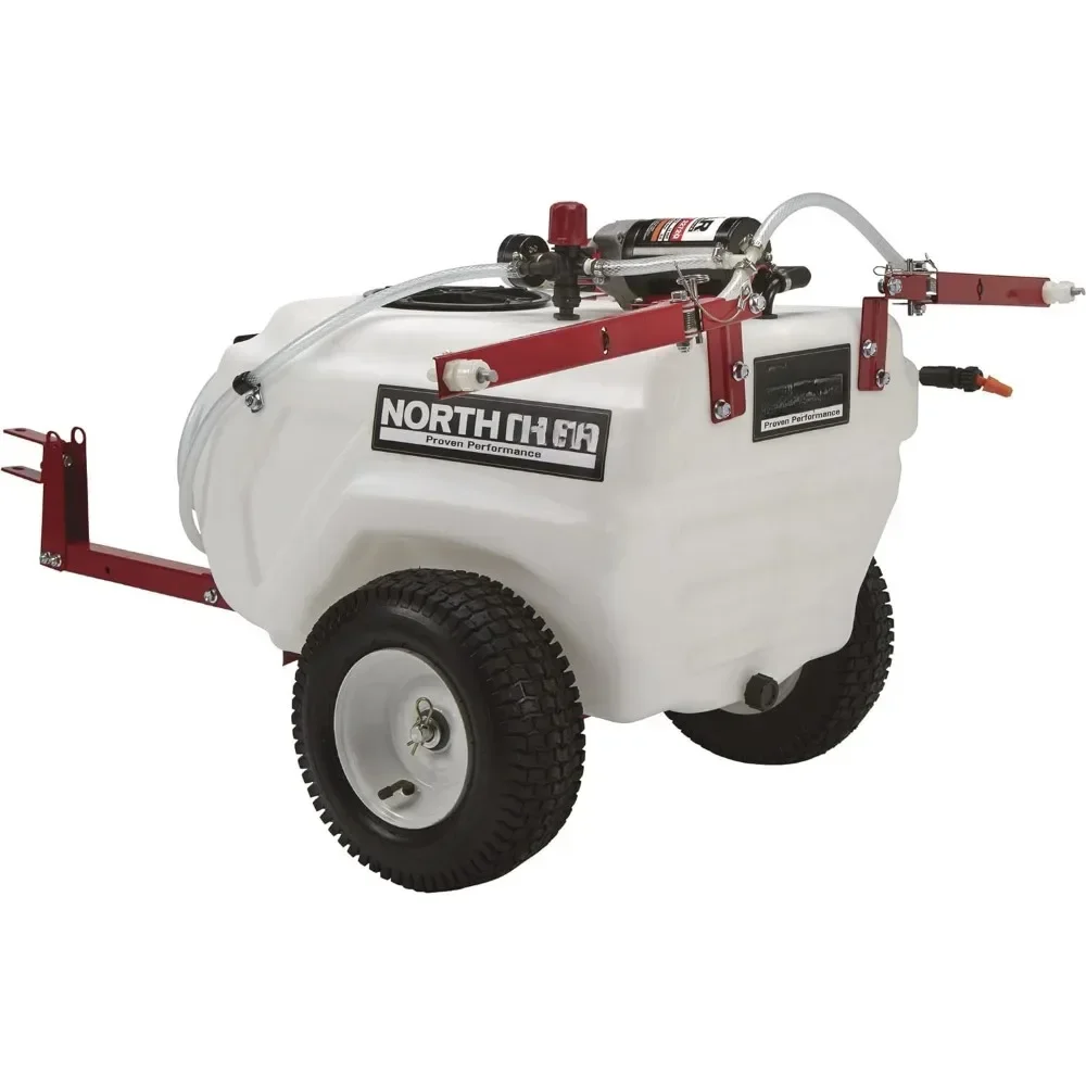 

Furniture Tow-Behind Trailer Boom Broadcast and Spot Sprayer - 21-Gallon Capacity, 2.2 GPM, 12 Volt DC spray bottle