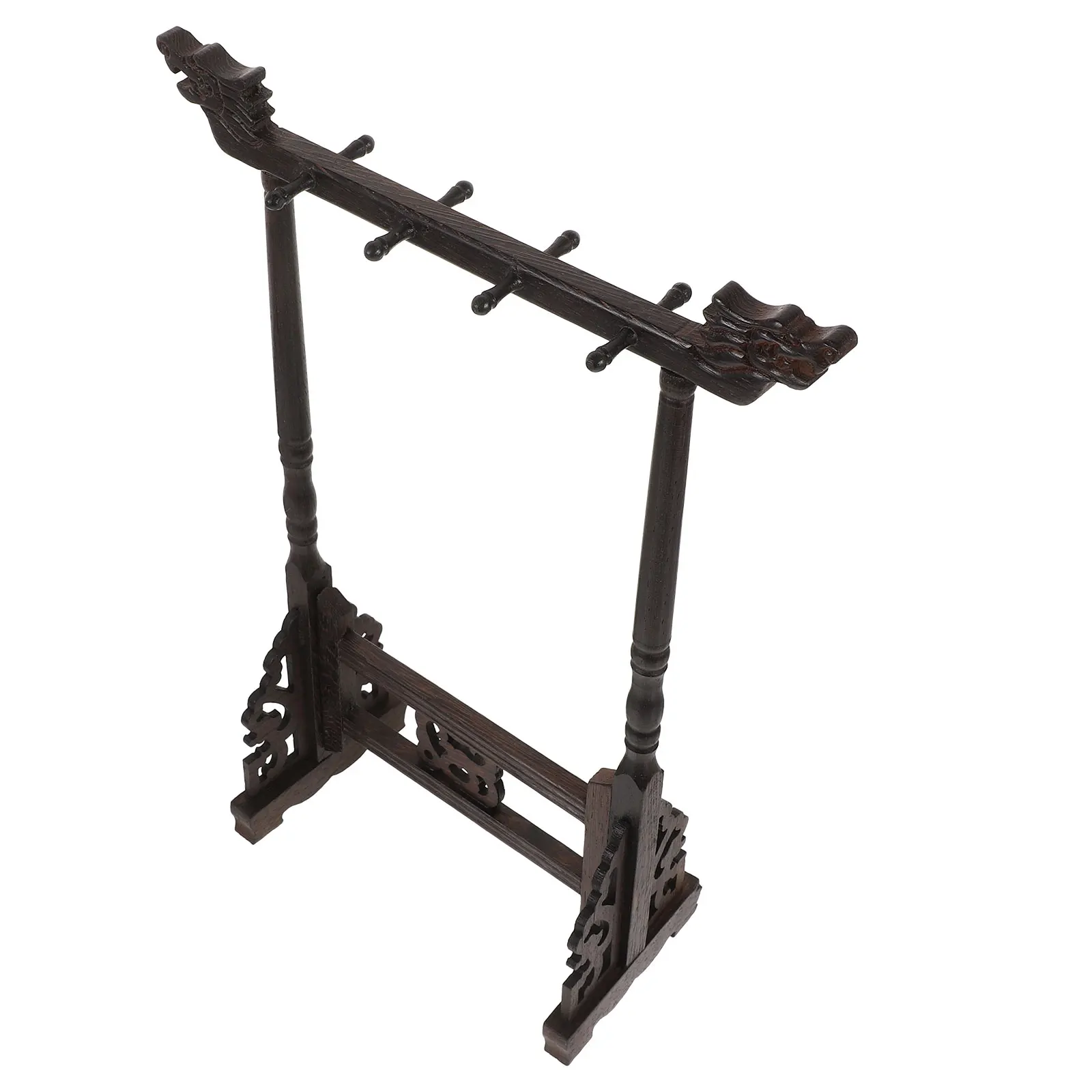 Pen Rack Calligraphy Stand Brush Storage Wooden Japanese Chinese Multi-purpose Holder Redwood Plastic Desk School Office