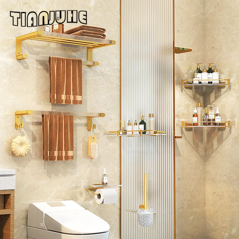 Bad Hardware Set Hand Handtuch Bar Wc Papier Halter Rostfrei Badezimmer Zubehör Kit Wand Montiert