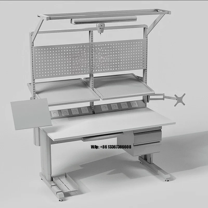 Antistatic Adjustable Computer Repair Workbench Laboratory Furniture Workbench Table