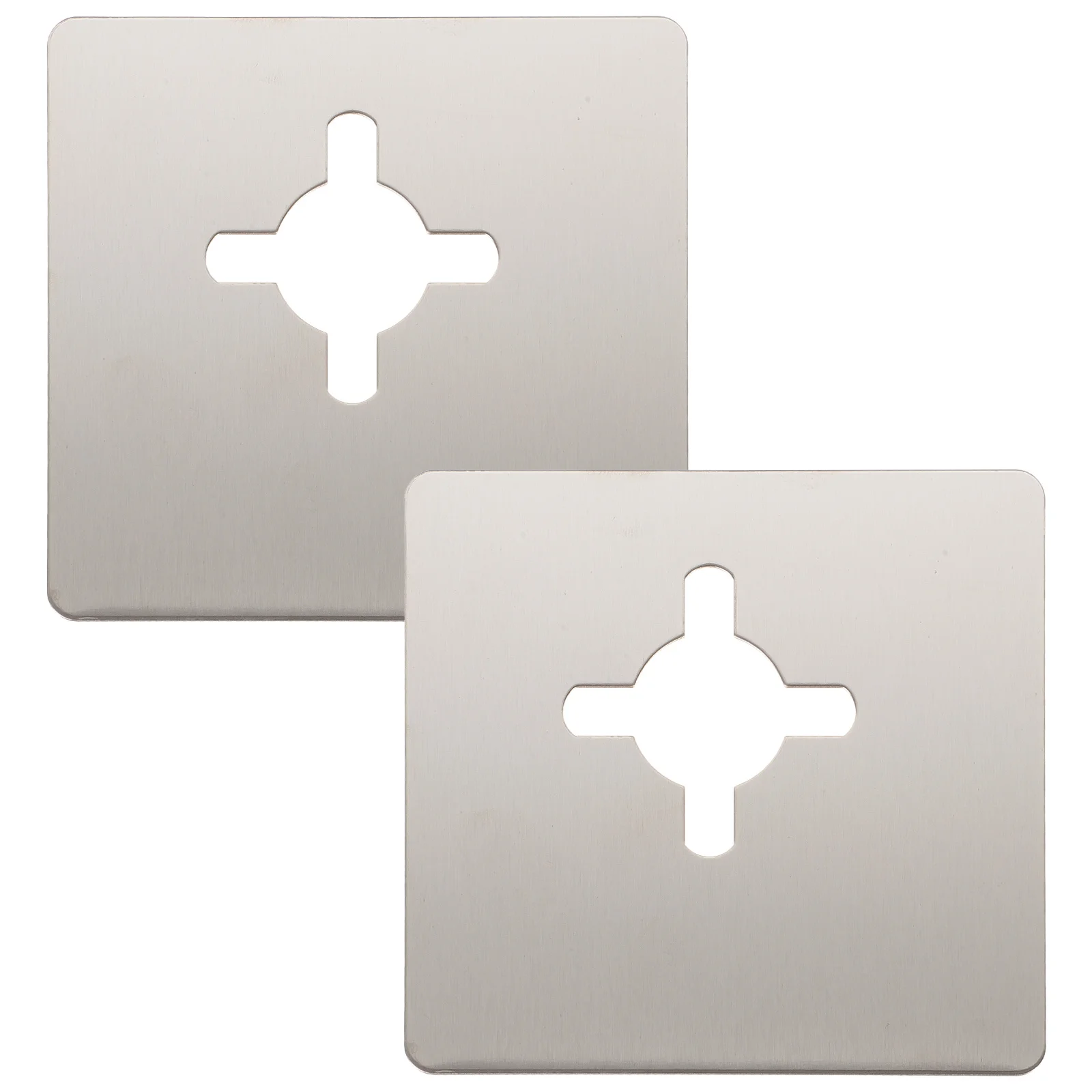 

2Pcs Door Reinforcement Plate Stainless Steel Door Knob Protector Hole Filler Lock Cover Panel Repair Kit Hole Filler