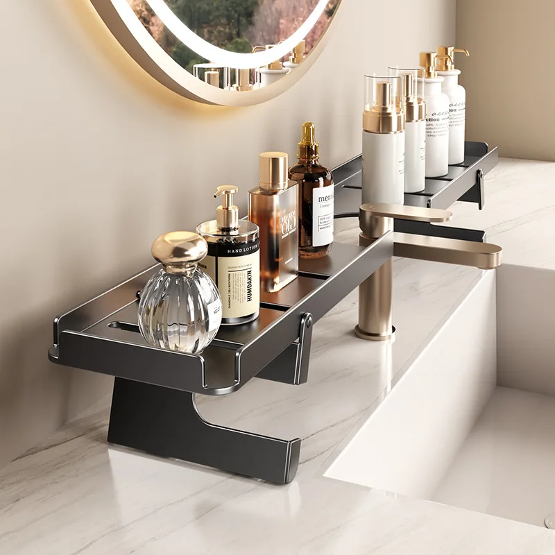 Drill free aluminum corner rack for bathroom Bathroom rack Bathroom storage rack Aluminum hanging rack Bathroom storage rack 2