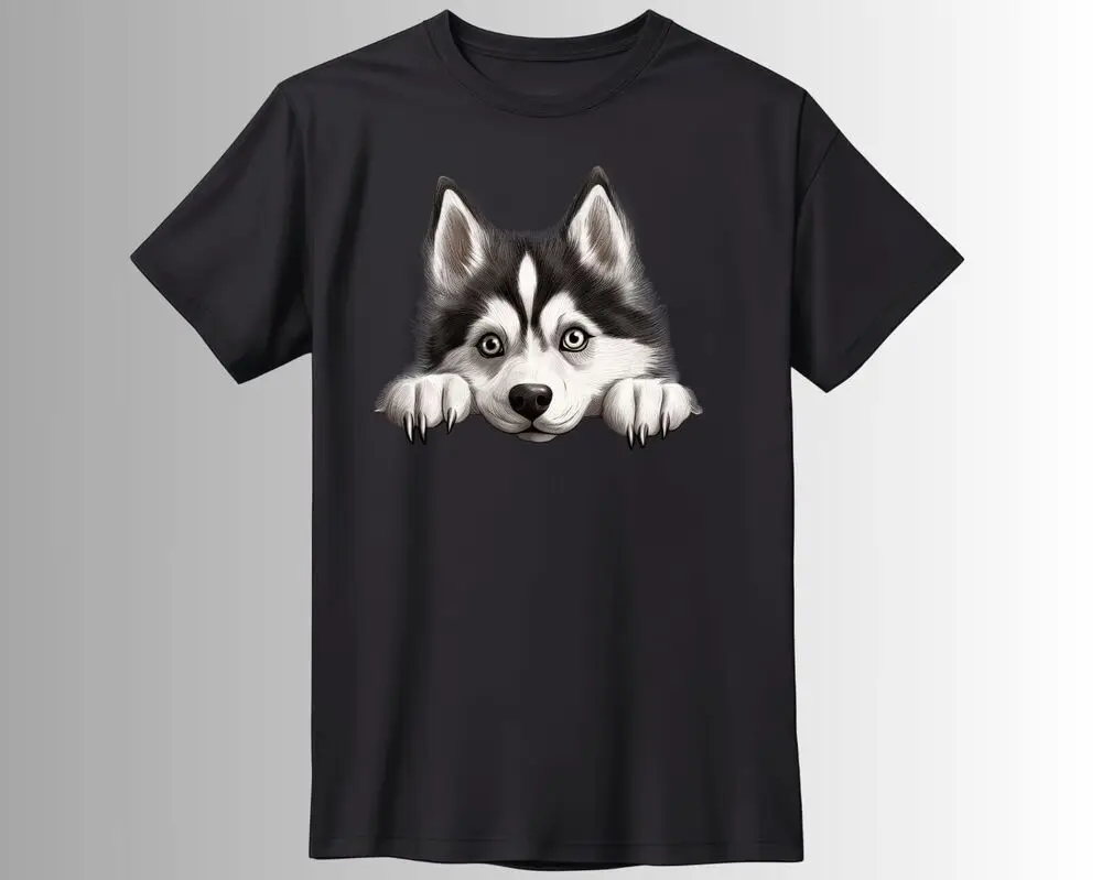 Siberian Husky Dog Hunde T-Shirt Anime Graphic T-shirts for Men Clothing Women Tees High Quality 100%Cotton Short Sleeve