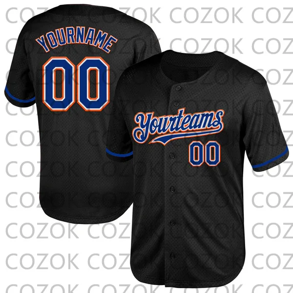 

Custom Black Blue Series Baseball Jersey Men and Women Shirt 3D Printed Shirt Team Shirts Hip Hop Unisex Tops