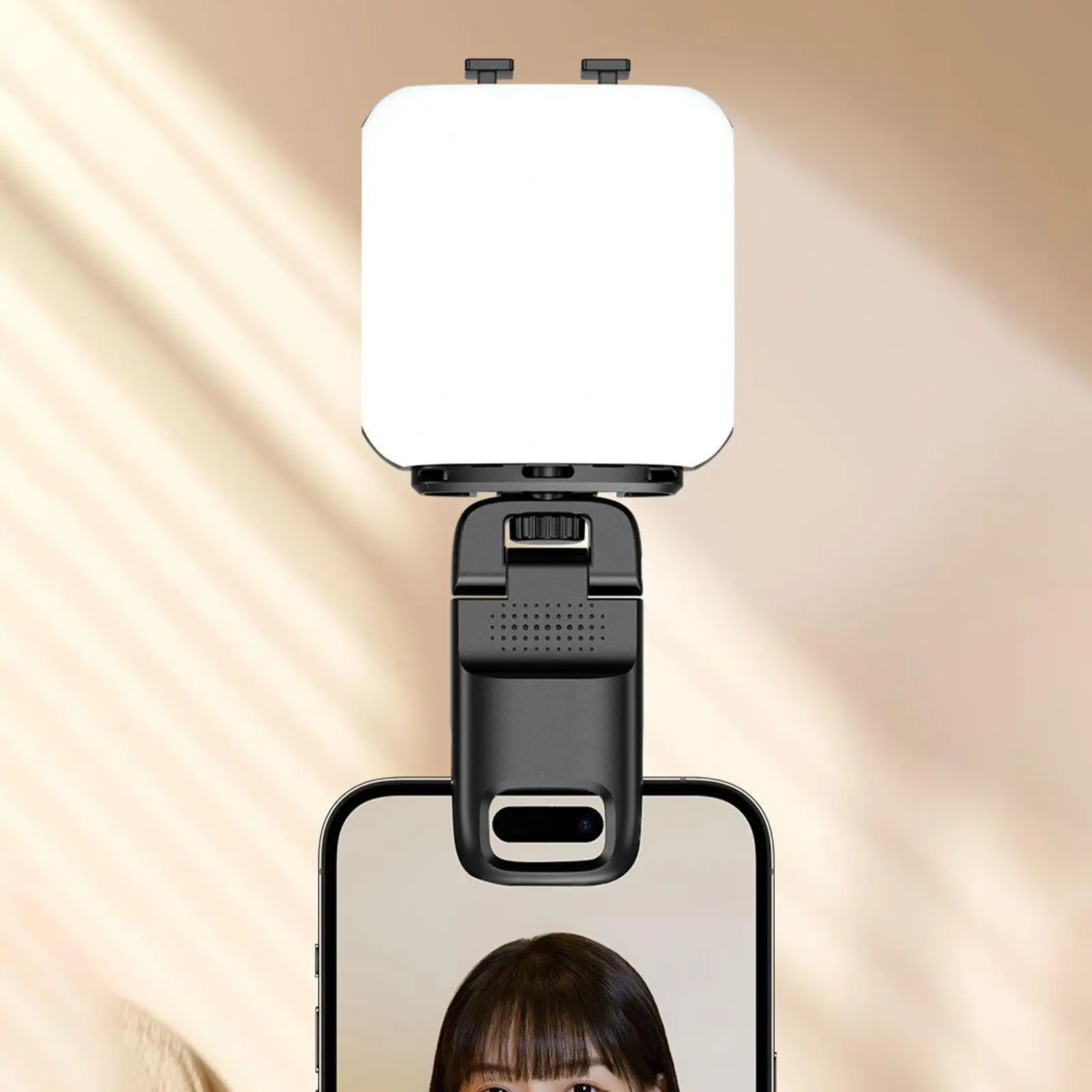 

Phone Light Photography Lights With 3-Color Lighting And RGB Mode Clip On Flashlight Rechargeable For Content Creation Tablet