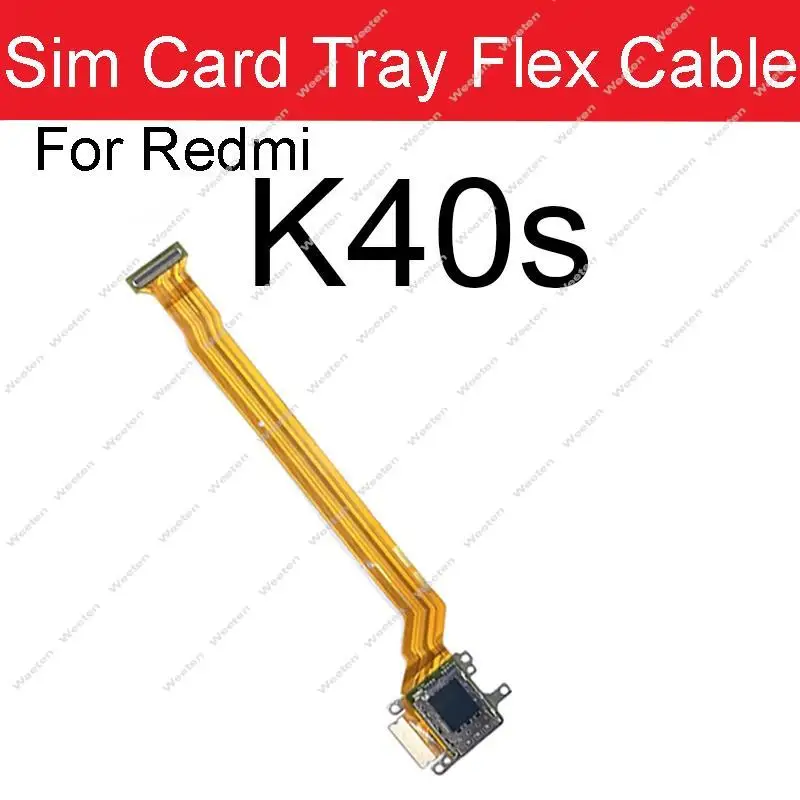 SIM Card Tray Reader Flex Cable For Xiaomi Mi 11 12 Lite POCO F3  Card Slot Socket Flex Cable For Redmi K40 Pro K40S K40Gaming