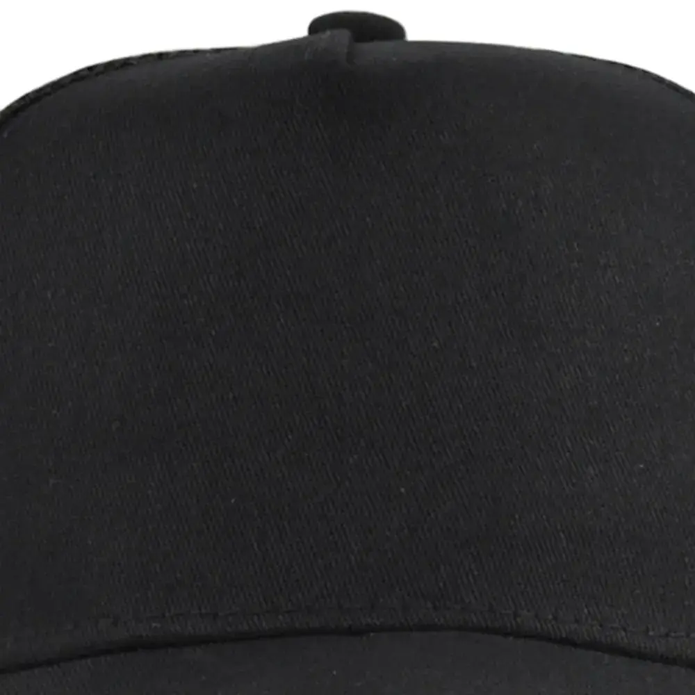 Fashion 5 Panels Baseball Cap Breathable Solid Color Mesh Cap Hard Top Cap