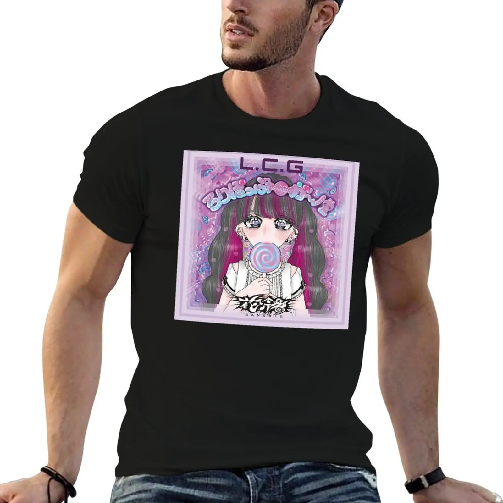 HANABIE BAND T-Shirt korean fashion baggy shirts shirts men graphic