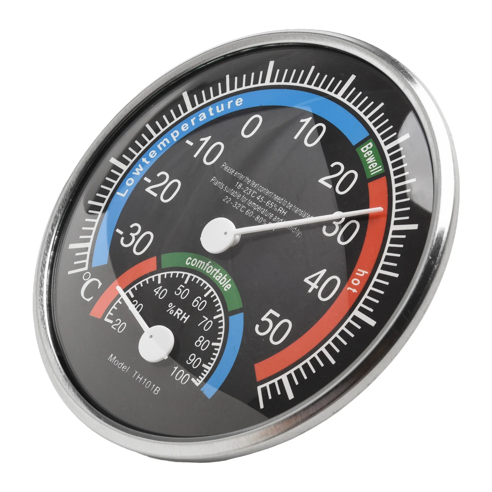 Термометр-гигрометр ABS черный/синий комнатный климат-контроль внутри термометра-гигрометра термоаналоговая влажность