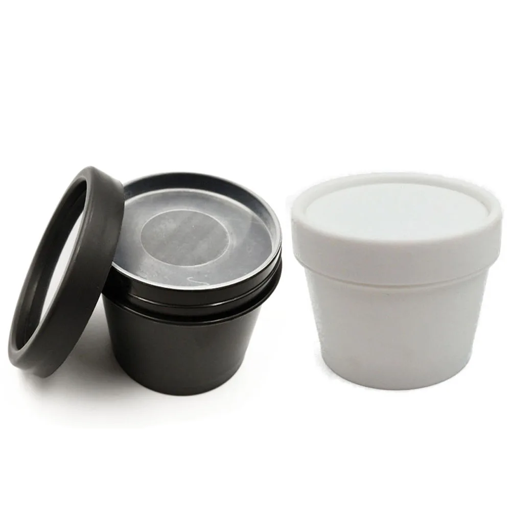 10pcs Empty Jar Pot 50g 100g 200g Multicolor Plastic Cosmetic Makeup Face Cream Container Ice Cream Pot with Inner Lid