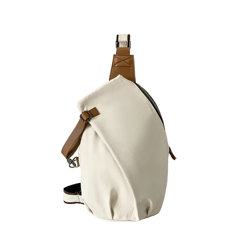 جديد سعة كبيرة الكتف Crossbody الدراجات حقيبة المرأة الرياضية عادية بسيطة المحمولة قماش حقيبة صدر للرجال الرجال حقيبة ظهر صغيرة