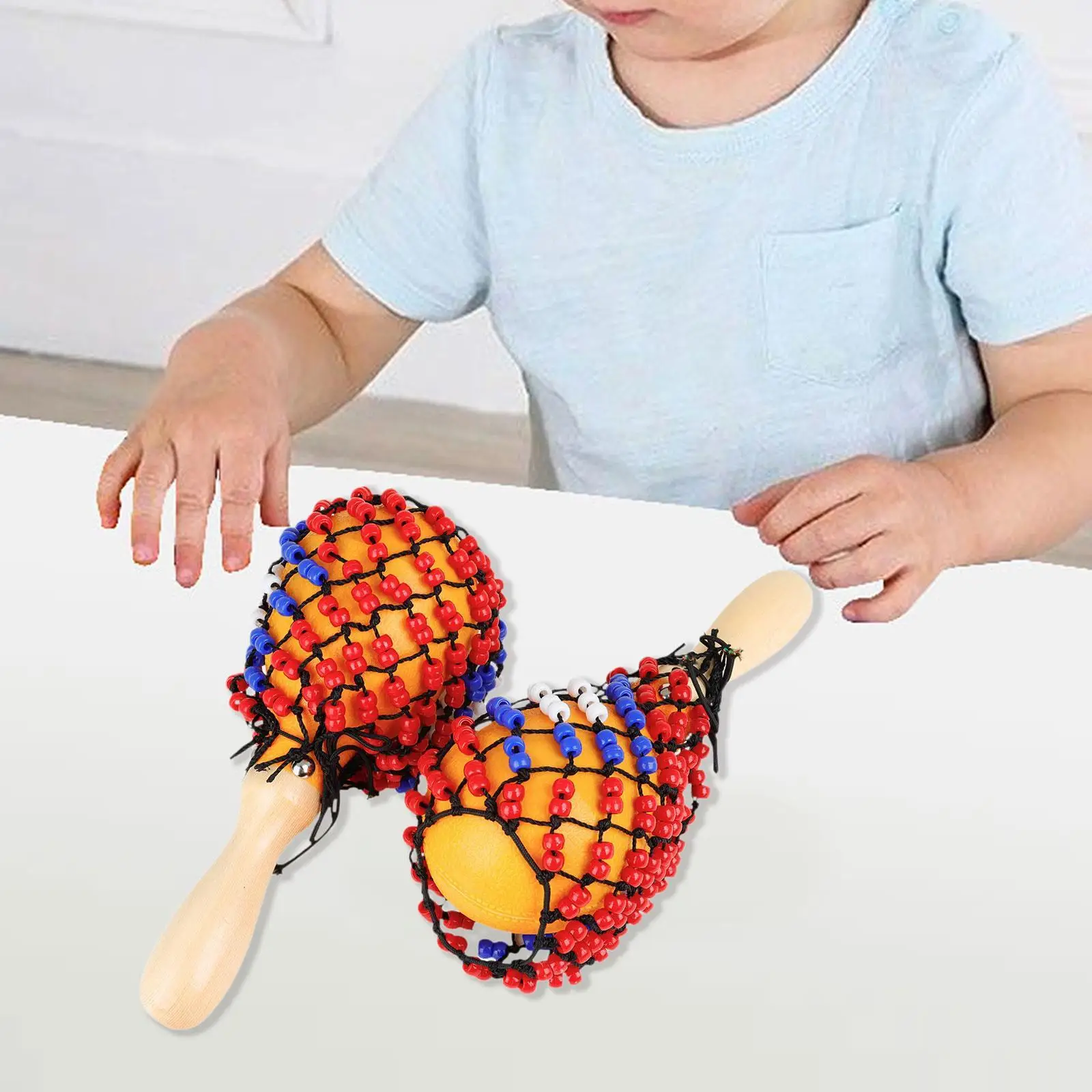 

2 Pieces Wood Maracas DIY Hand Percussion for Festivals Birthday Party