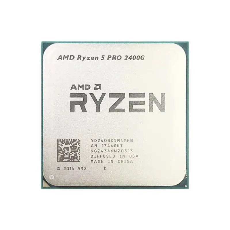 

AMD Ryzen 5 PRO 2400G R5 PRO 2400G R5 2400G 3.6 GHz Used Quad-Core Eight-Thread 65W CPU YD240BC5M4MFB Socket AM4