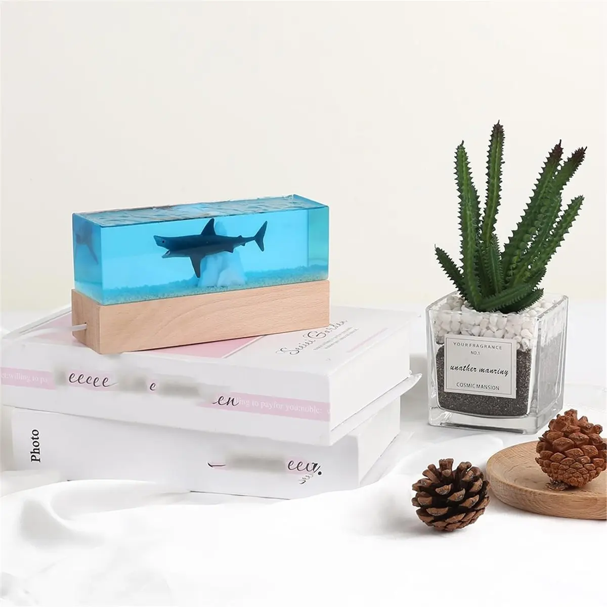 Rectangle Silicone Resin Molds for Epoxy Casting, 5 Sizes with Wooden Support, Ideal for DIY Gifts and Furniture Decor
