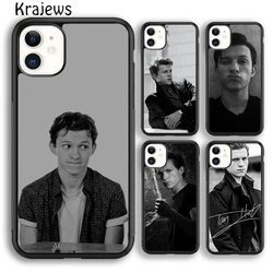 Krajews Tom Holland Soft Phone Case Cover For iPhone 16 15 SE2020 14 6 7 8 plus 11 12 13 pro max coque Shell Fundas