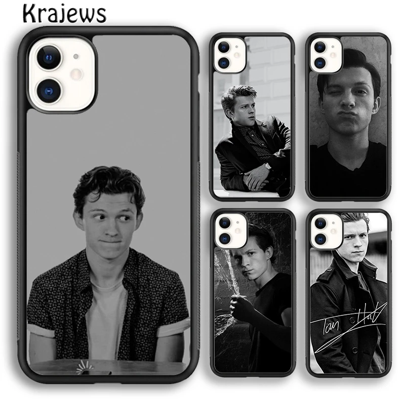 Krajews Tom Holland Soft Phone Case Cover For iPhone 16 15 SE2020 14 6 7 8 plus 11 12 13 pro max coque Shell Fundas