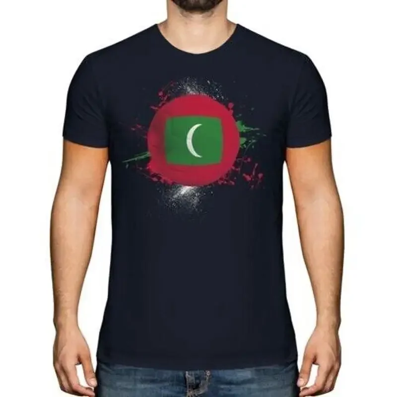 Malediven Fußball Herren T-Shirt Geschenk Weltmeisterschaft Sport