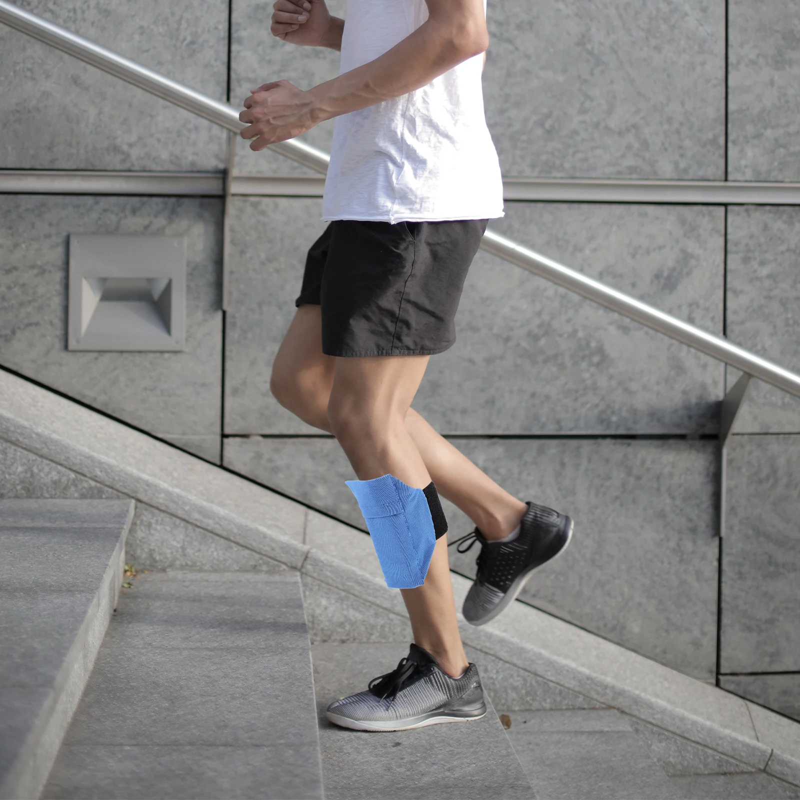 

1pcs Running Leg Bag For Phone Elastic Adjustable Sports Calf Pouch Secure Holder Ankle Band Outdoor Workout Jogging Fitness