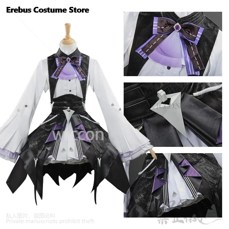 

CyZenless Zone Zero Cosplay Vivian Game Costume Vampire Loli Gothic Gorgeous Black Purple Lolita Dress Jirai Kei Girls Cus Atta